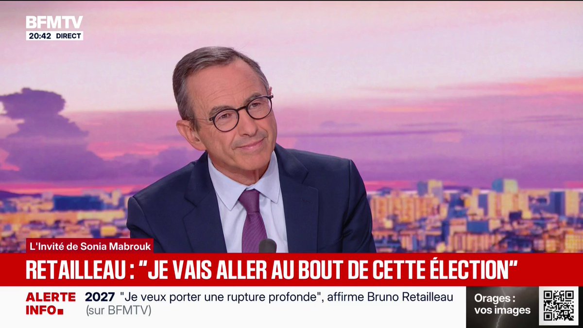 Bruno Retailleau, candidat LR à l'élection présidentielle, assure qu'il n'est "pas soluble dans le macronisme"