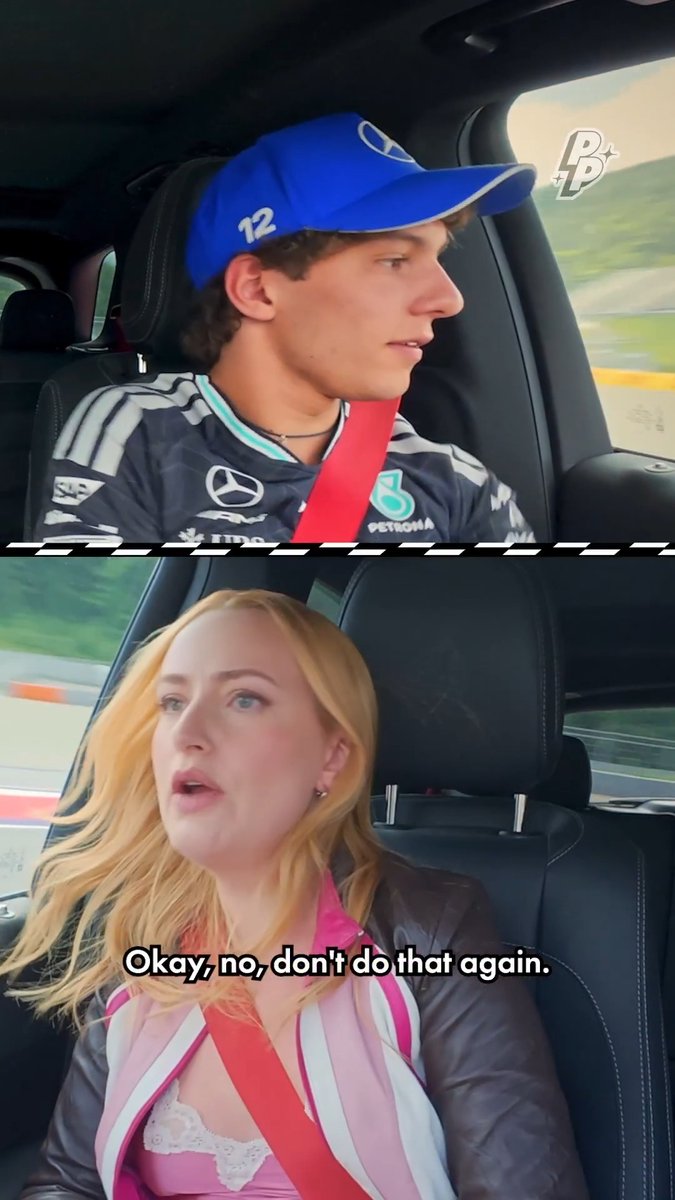 F1 drivers can't help but be competitive, no matter the sport 😜 Watch Kimi Antonelli on the final episode of series two of Amelia Dimoldenberg's Passenger Princess, out now on her Youtube channel! 📺 #F1