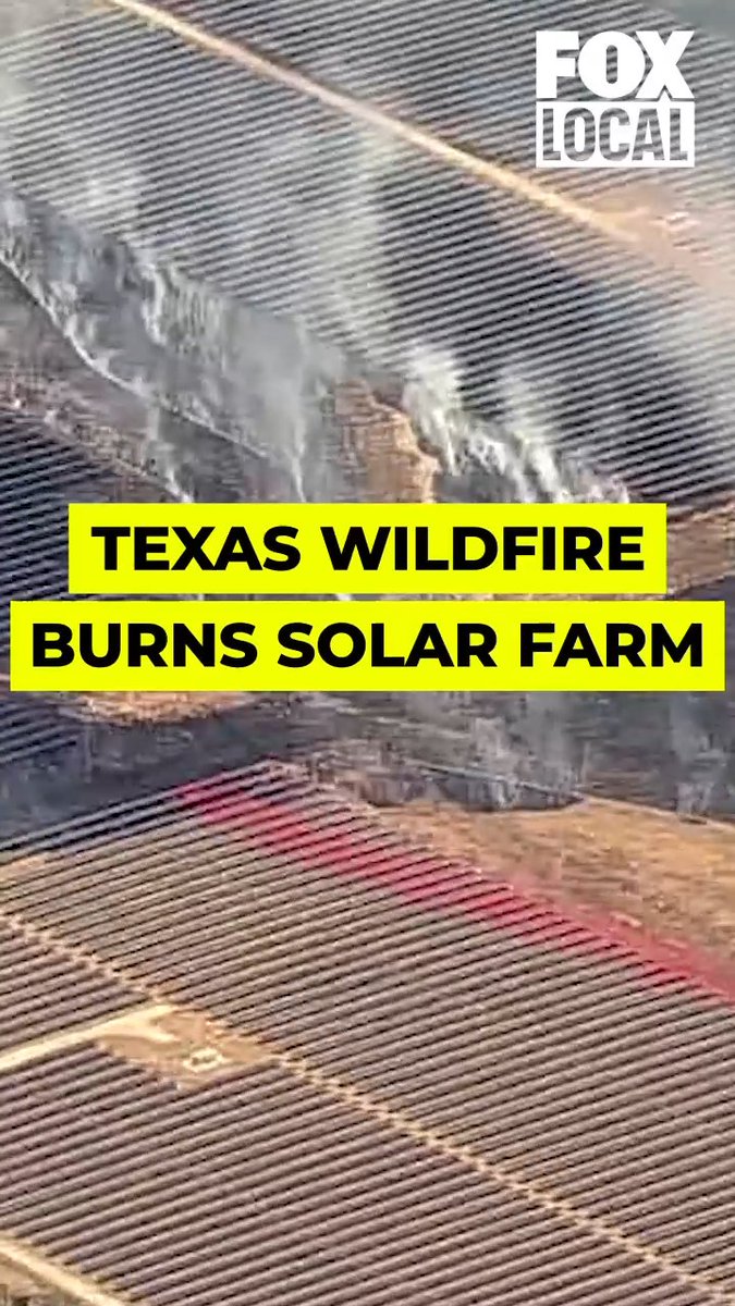 Solar farm burns in Ross Fire