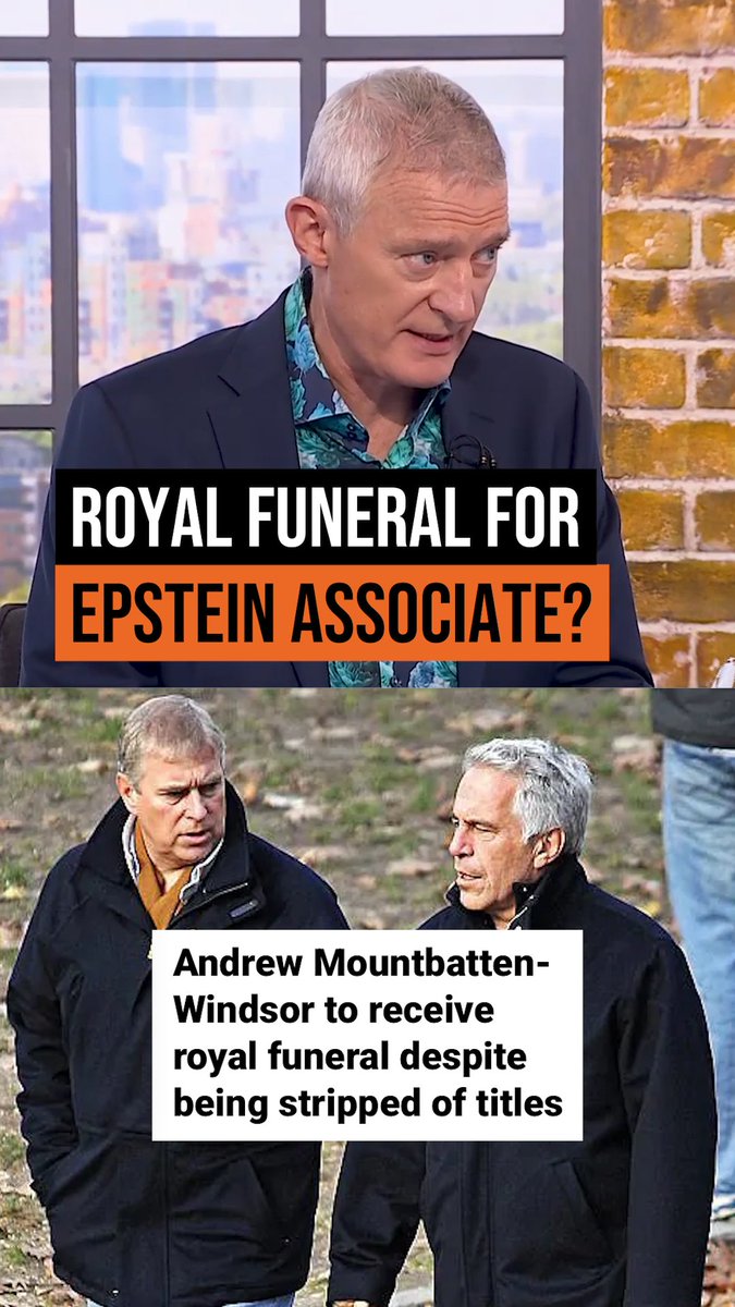 The former Prince Andrew is set to receive a royal funeral. That is completely and utterly insane.