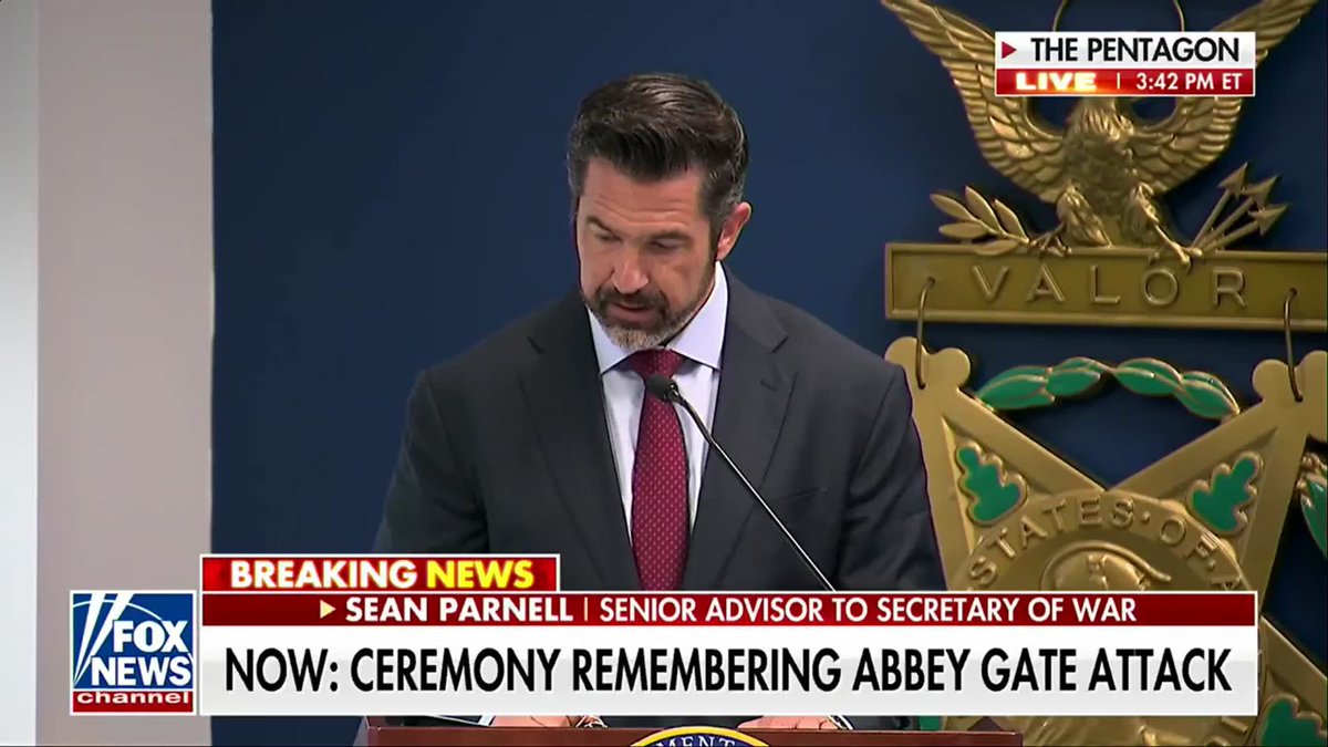 "What became clear very, very quickly was the acts that you performed at Abbey Gate were exactly what our highest awards exist to recognize." Senior Advisor to the Secretary of War Sean Parnell reflects on the heroism at Abbey Gate as Secretary Pete Hegseth upgrades valor awards for Marines who served during the chaotic Afghanistan withdrawal. "These are a permanent testament to the fact that when America asked for volunteers to step into a nightmare, you all went with zero hesitation." "You've earned the utmost respect of the greatest nation on the face of the planet, and we hope that you wear these awards with pride."