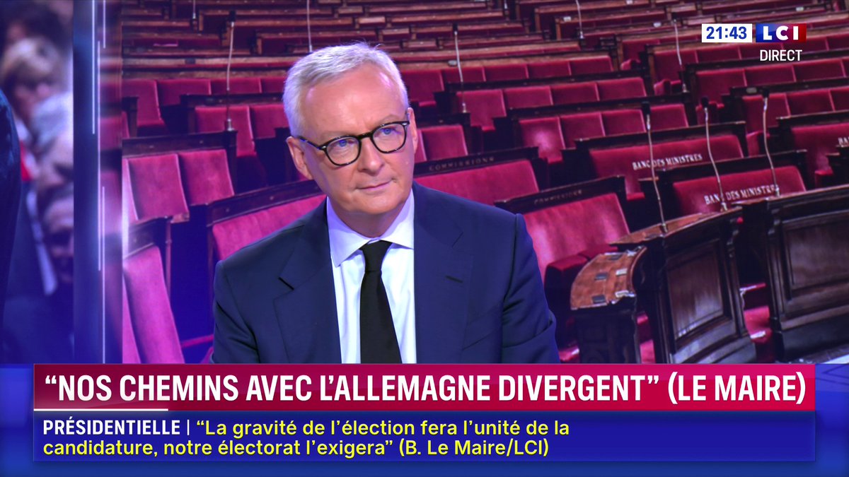 ▶️ Allemagne : "Ce qui m’inquiète, c’est la conjugaison du réarmement allemand et de la montée d’un parti néonazi en Allemagne", regrette Bruno Le Maire 📺 Face à Darius Rochebin