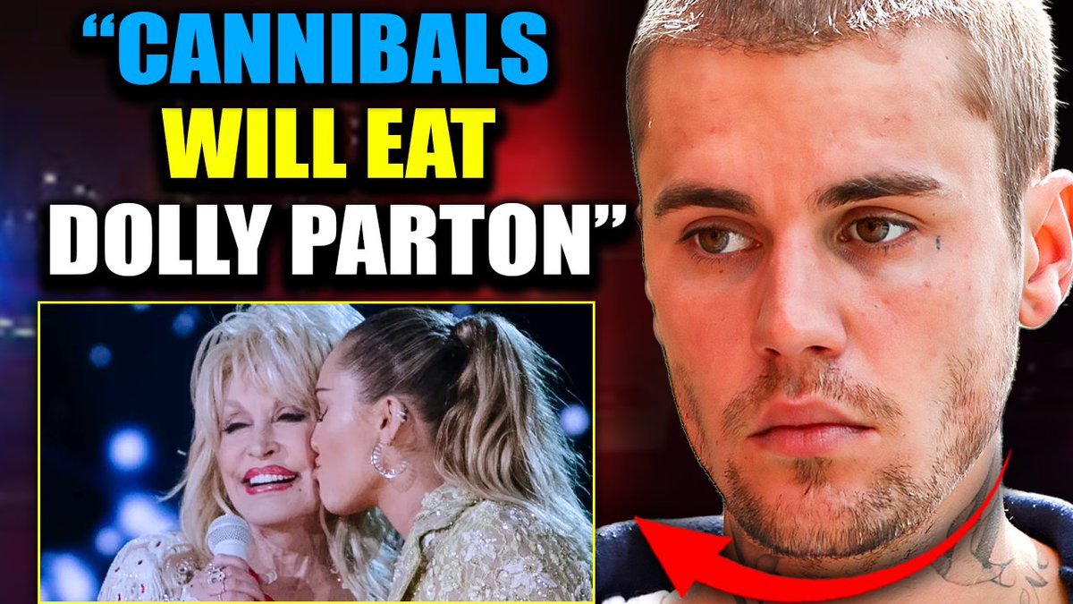 Justin Bieber Exposes Hollywood Plan to 'Eat Dolly Parton' Led by 'Satanic Cannibal' Miley Cyrus Dolly Parton's death is a mega-ritual, according to Justin Bieber who just exposed the occult elite's most grotesque ritual yet... At Dolly Parton's funeral, her goddaughter Miley Cyrus has been ordered to consume her remains - and we have Bieber's leaked tape to prove it.