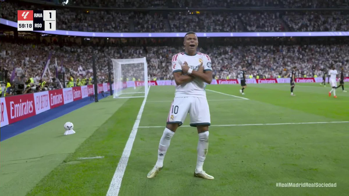 Kylian Mbappé with a brace to put Real Madrid in front! 🔥