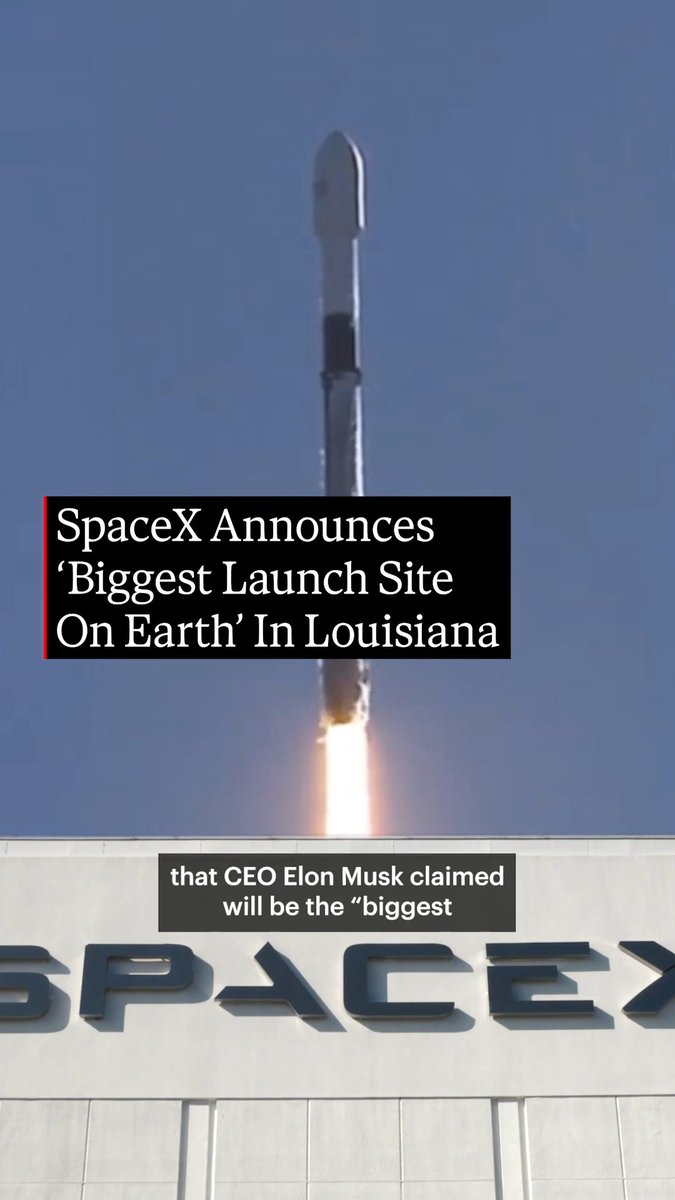 SpaceX on Tuesday announced plans to build a Starship launch site in southern Louisiana that CEO Elon Musk claimed will be the “biggest launch site on Earth,” expanding the rocket maker’s operations with a $100 billion investment.