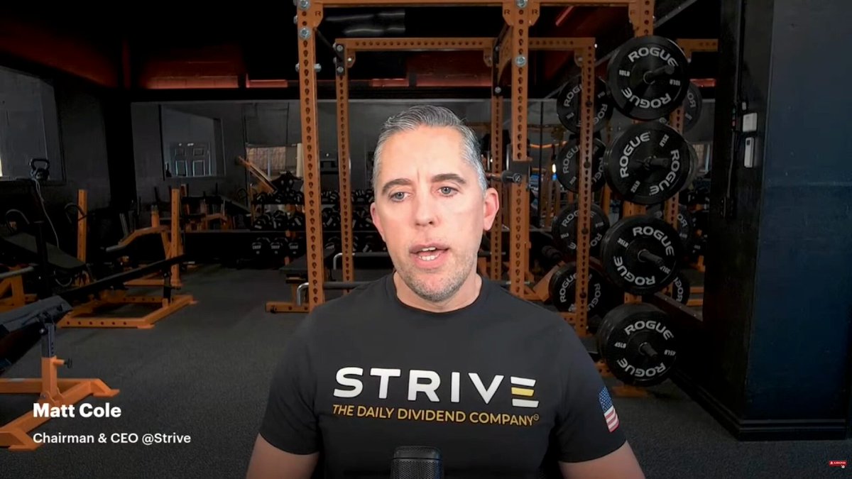 Strive CEO Matt Cole describes what he believes could be a grand slam setup for Bitcoin: "I think we're set up for a structural decline in the dollar, more similar to the 80s or the early 2000s, which would be something that's never happened in Bitcoin's history." "This last week, Bitcoin broke out pretty definitively, in my view, versus the dollar... but also versus gold, which to me says it's reclaiming its role as the fastest horse that it should be." "I think this could really be a bull market for the ages for us."