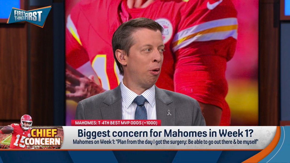 “I have a lot of concerns about the Chiefs Week 1. I don’t have a lot of Mahomes concerns Week 1. Guys come back from ACL injuries and are fine, especially the elite Superman type athletes of which he clearly is.” Danny Parkins explains: