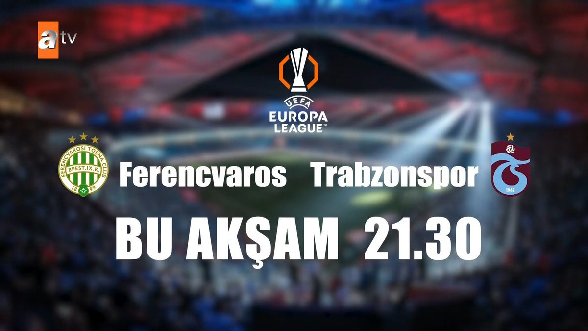 Trabzonspor, deplasmanda tur peşinde! Ferençvaroş – Trabzonspor 📅 Bu Akşam 🕣 21.30 🏟️ Groupama Arena 📺 atv Bu heyecan kaçmaz! #Trabzonspor #Ferençvaroş #AvrupaLigi