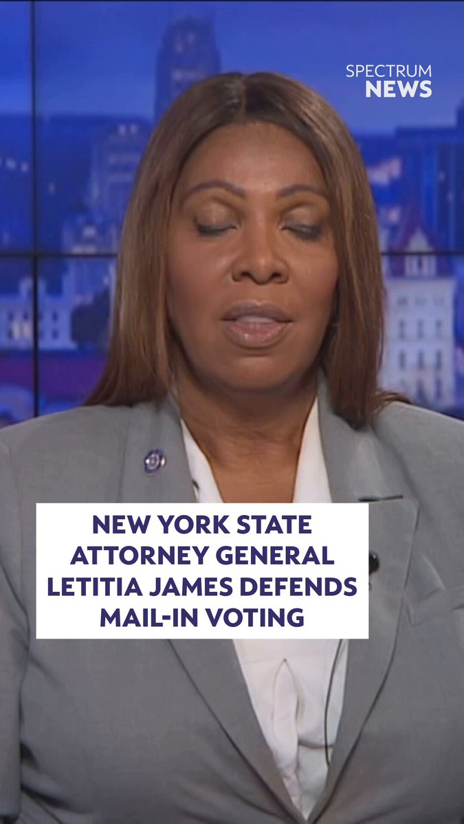 New York State Attorney General Letitia James has joined a coalition of attorneys general and the governor of Pennsylvania in suing the U.S. Postal Service to block a new rule that would give the agency control over mail-in voting in federal elections. Under the proposal, states would need to collect basic voter information, such as a person's name and home address, and enter it into a federal ballot mail portal before it can be accepted by the mail service. The attorneys general allege the rule illegally interferes with their constitutional authority to administer elections because it allows the USPS to reject mail. "The president of the United States voted by mail," James said in an interview with NY1's Errol Louis (@errollouis.bsky.social). "It is safe, it's secure, it's been used by a number of states and we're too close to the midterm elections for them to implement this rule, and that's why we are in court again seeking an immediate temporary restraining order stopping this chaos and confusion."