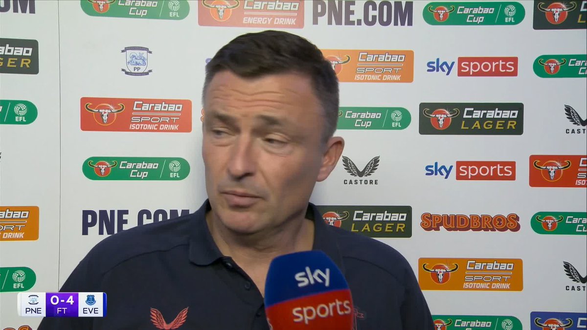 "We need attacking changes" Paul Heckingbottom on Preston's loss in the Carabao Cup to Everton