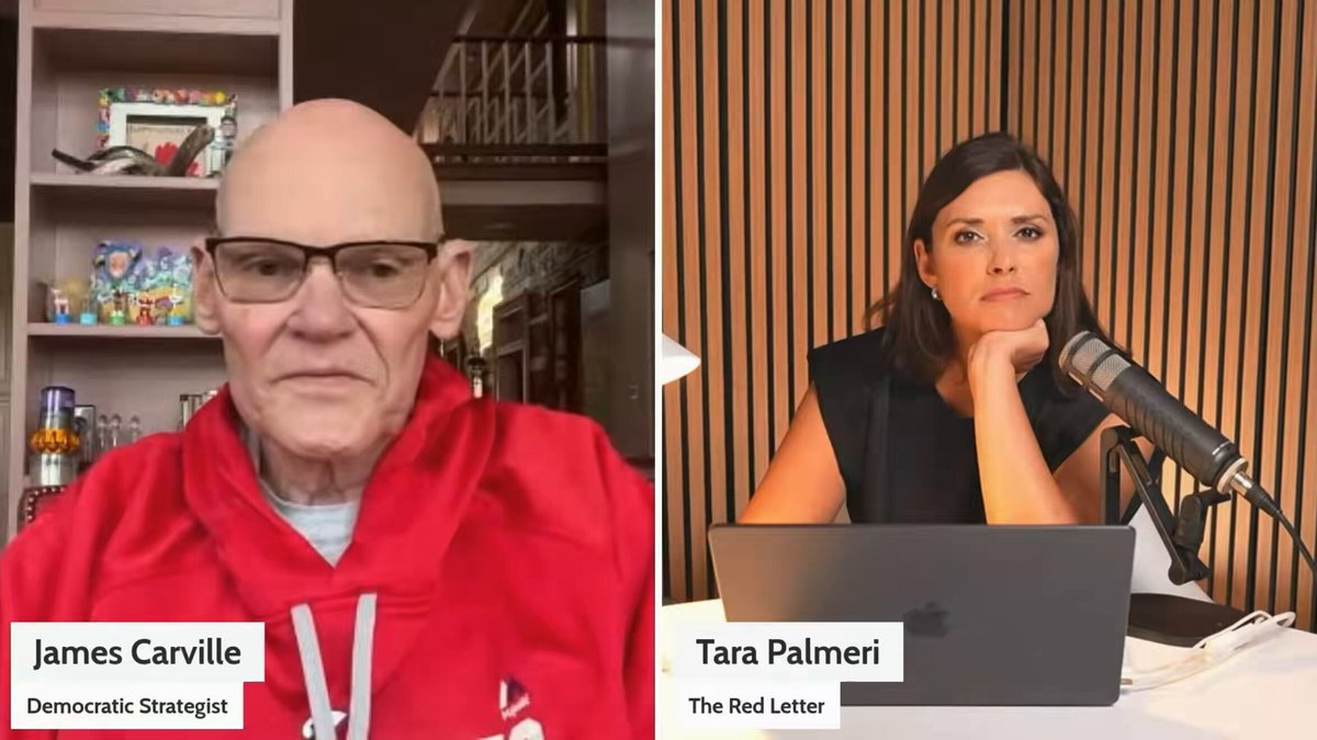 James Carville: “What AIPAC doesn’t understand is a lot of people and a lot of Democrats can’t stand the current government of Israel and you can spend all the fucking money you want telling me they’re good and I’m not gonna ever believe it. The people that say that people that disagree with the policies of the government of Israel are antisemites are frankly full of shit and they need to be told that. You can’t have the kind of policies the government of Israel is engaged in and not expect that there’s gonna be pushback and backlash”
