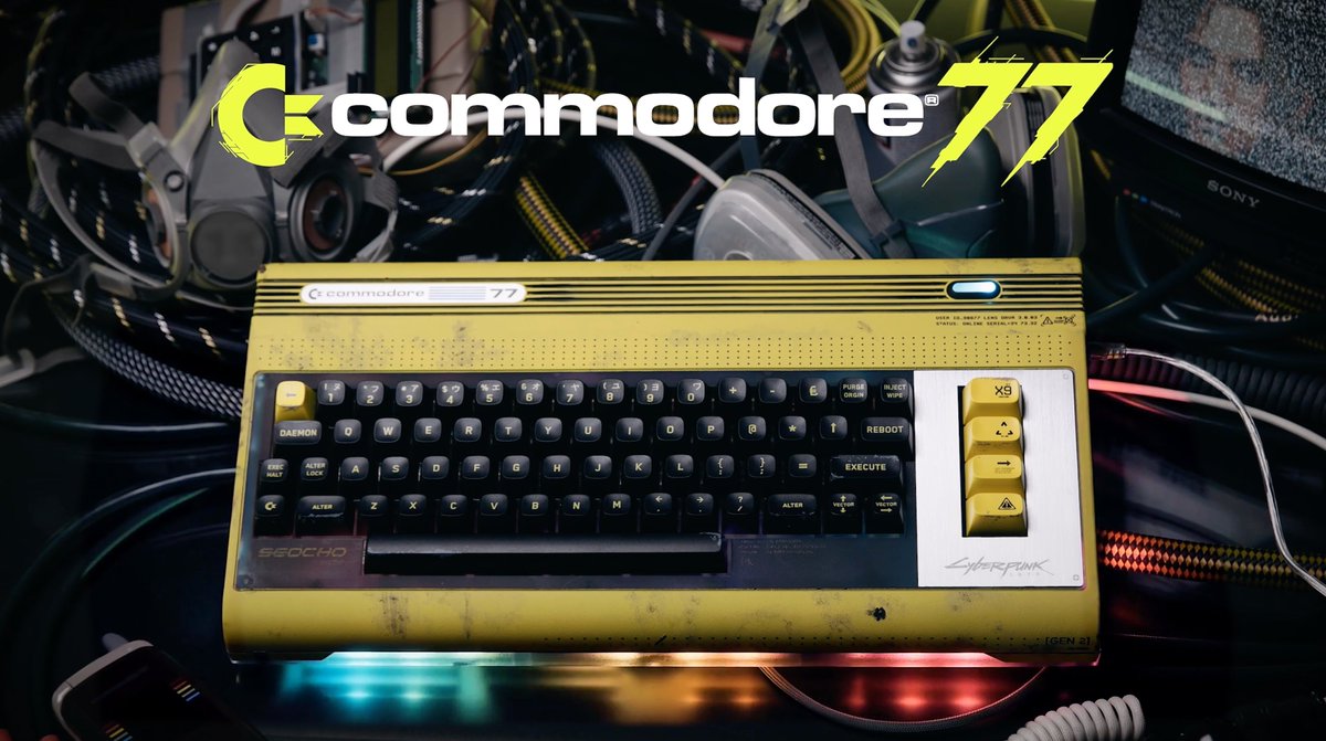 Commodore Computer has revealed its upcoming collaboration with Cyberpunk 2077: the Commodore 77. Preem! #gamescom2026