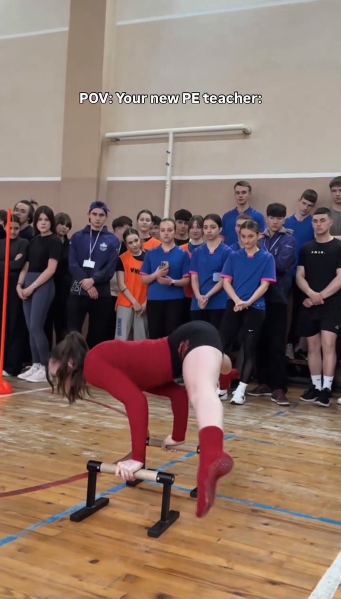 Honestly they should make PE teachers perform a feat to prove their qualifications