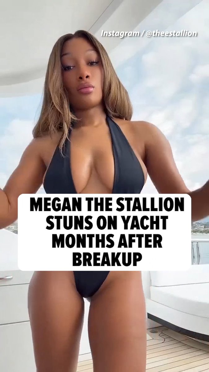 😍 Megan Thee Stallion looking good on a yacht! 🎥: IG / Theestallion