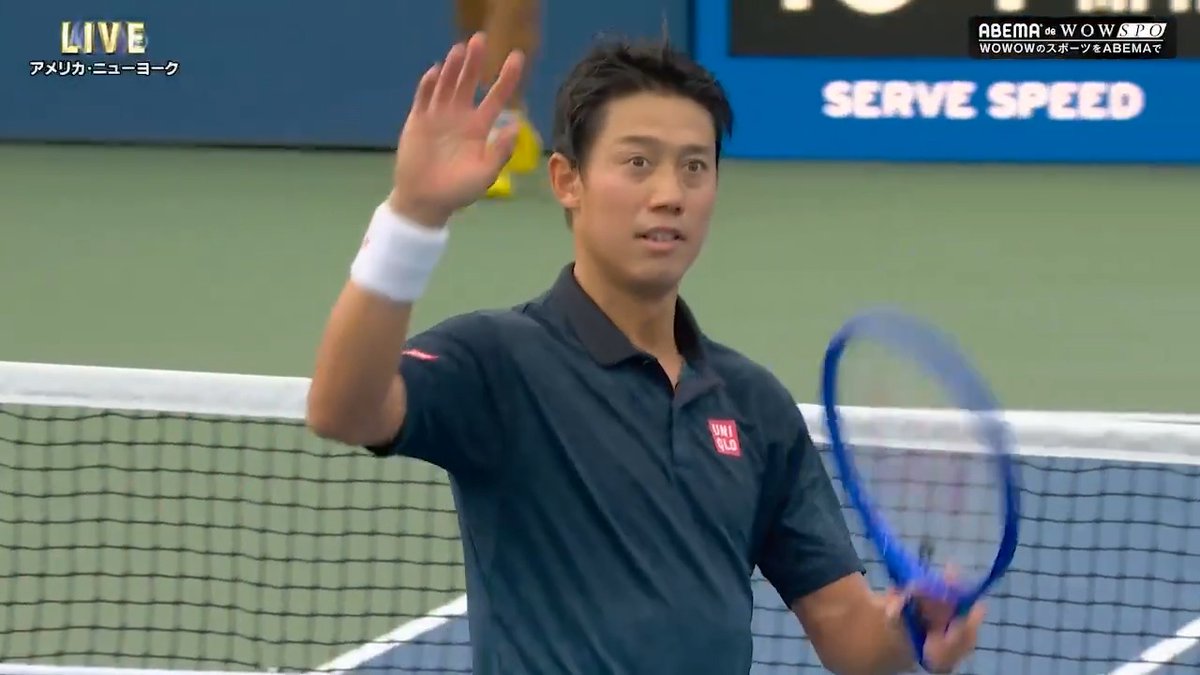 【速報】#錦織圭 予選決勝進出🔥 / 6-4、6-4でストレート勝利! \ 予選決勝は #坂本怜 と日本人対決🇯🇵 現役最後のグランドスラム 本戦出場まであと1勝 🎾#全米オープン 🗓️8/24(月)〜9/14(月) 📺ABEMAでWOWSPOを楽しもう