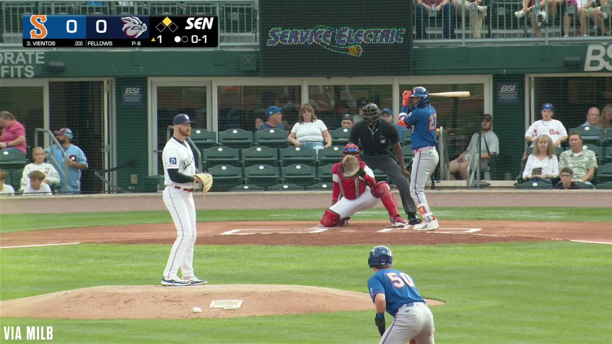 An RBI single for Mark Vientos on his rehab assignment with Triple-A Syracuse