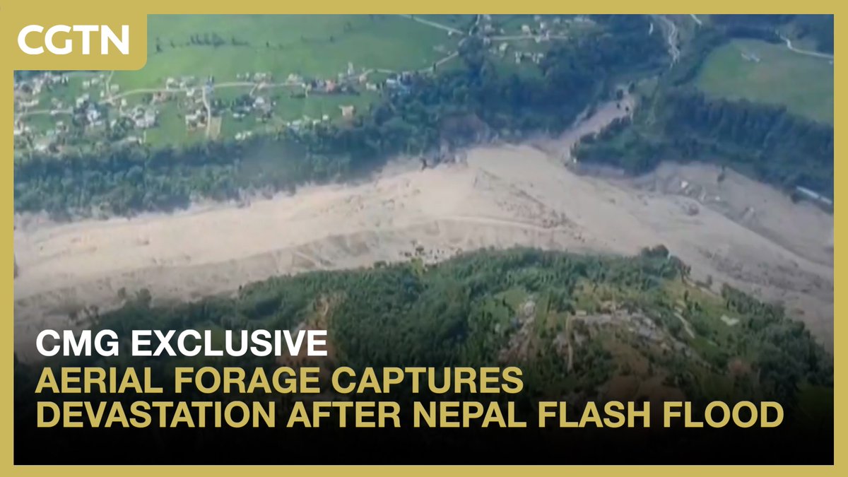 CMG Exclusive: Aerial forage captures devastation after Nepal flash flood