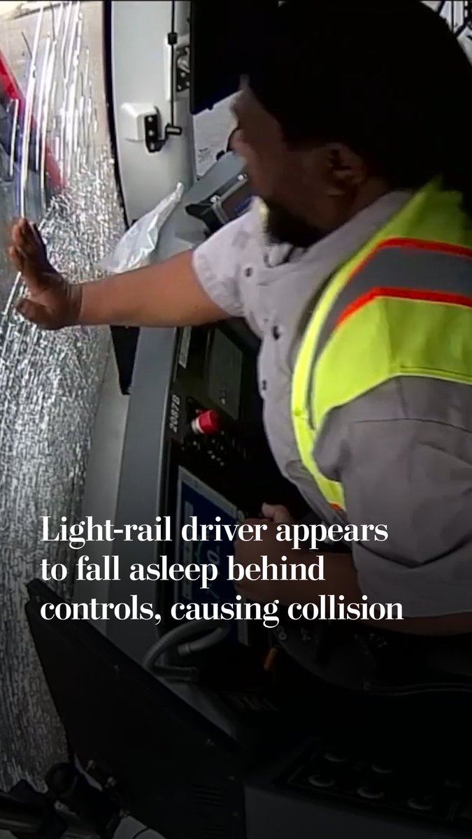 Newly released footage shows the moment two light rail trains collided in San Francisco in late July, as an operator appeared to fall asleep at the controls. No injuries were reported and an investigation is ongoing.