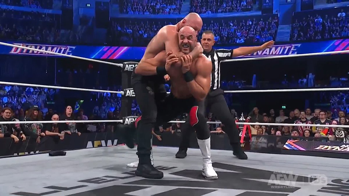 Jon Moxley beats Claudio Castagnoli with Bulldog Choke in Semifinal #1 of the AEW Continental Challenge Cup!!! MOX IS GOING TO WEMBLEY. Waiting for either KOR/Nigel.