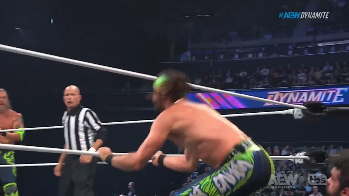 The strength of Brian Cage was too much for the speed of Nick Jackson! Watch #AEWDynamite on TBS &amp; HBO Max