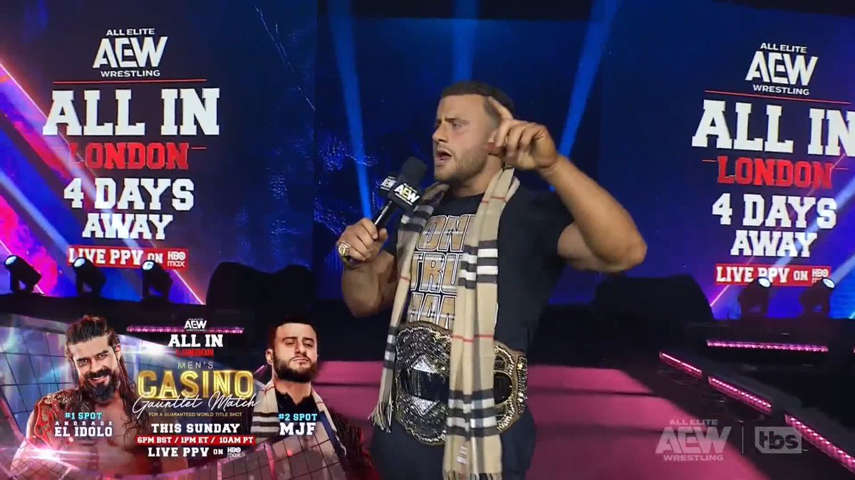 .Maxwell Jacob Friedman™️ is showing the people of Glasgow that he can do everything Andrade “El Idolo” The Real Latino Man! does! Watch #AEWDynamite on TBS & HBO Max