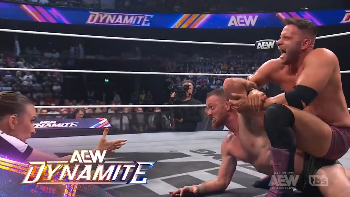 With his submission The London Dungeon locked in, Nigel Mcguinness makes @KORCombat tap and earns his way to the Continental Challenge Cup Final at Wembley Stadium! Watch #AEWDynamite on TBS &amp; HBO Max
