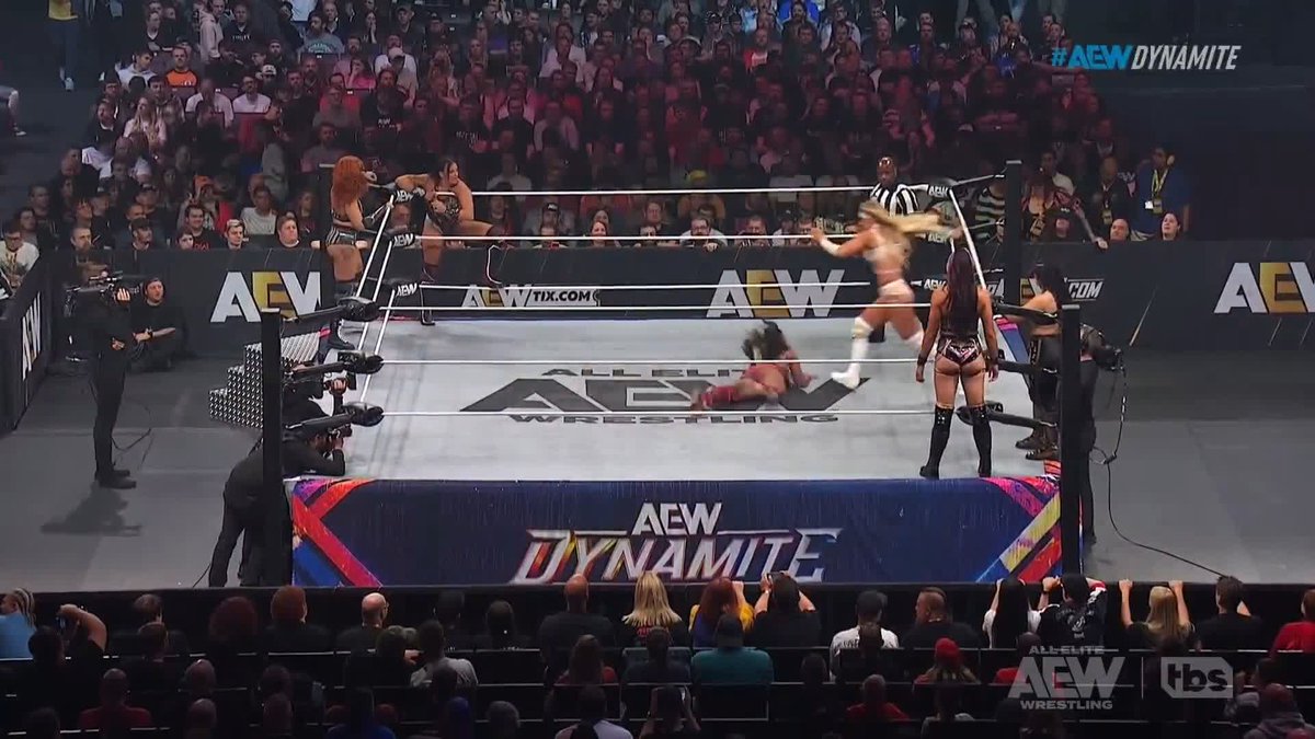 The POWER of @MeganBayne is undeniable! Watch #AEWDynamite on TBS &amp; HBO Max