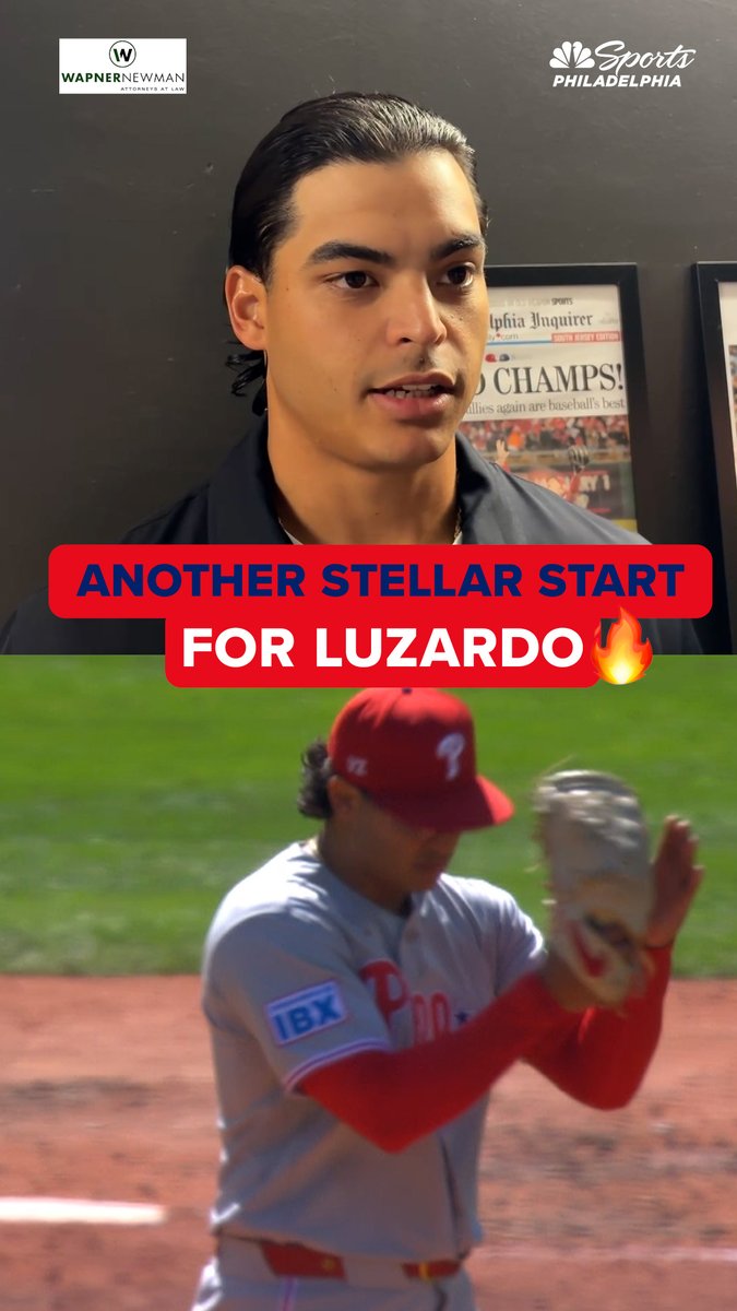 "When we have that defense behind us, it's awesome to pitch." On top of Jesús Luzardo's gem, the Phillies made some impeccable plays in Wednesday's shutout win over Seattle. | Wapner Newman