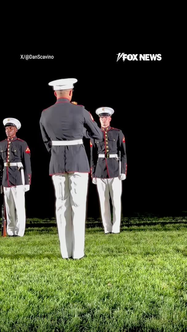 Marines put precision, discipline and tradition on full display during the iconic Evening Parade at Marine Barracks Washington. The ceremony celebrates the dedication, heritage and warfighting excellence of the U.S. Marine Corps, carrying on a storied tradition in the nation's capital. White House Deputy Chief of Staff Dan Scavino called the experience an "unforgettable evening."