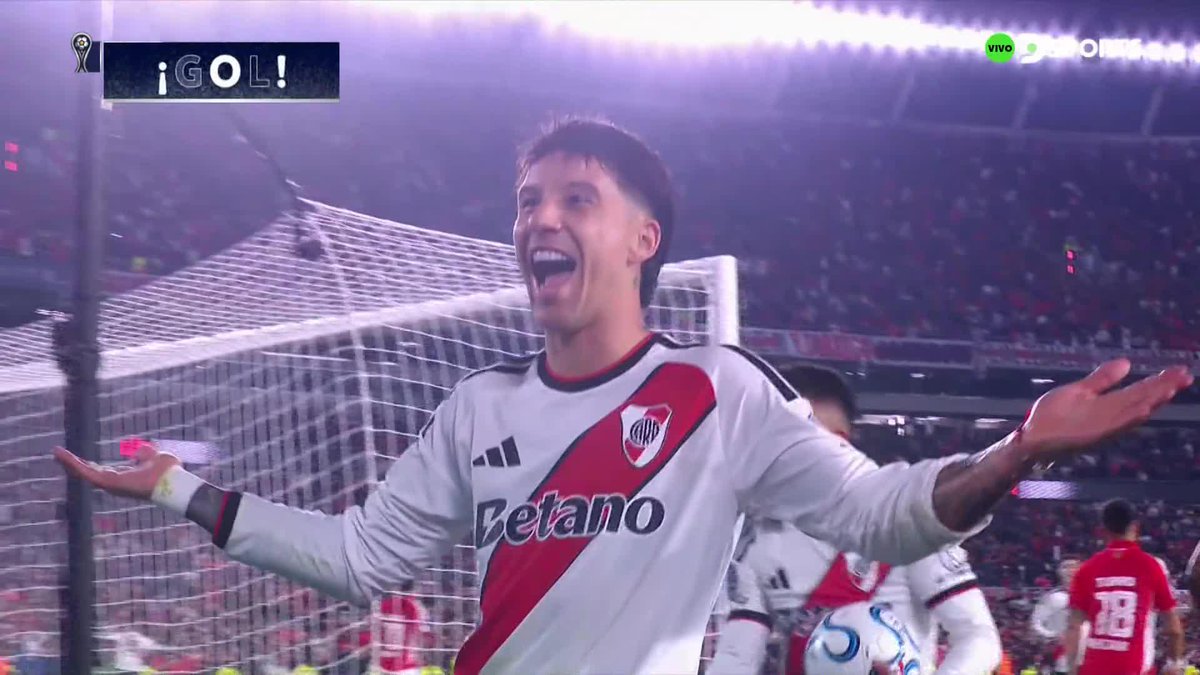 🔥🇦🇷 SEBASTIÁN DRIUSSI PARA EL 1-0 DE RIVER ANTE INDEPENDIENTE SANTA FE.
