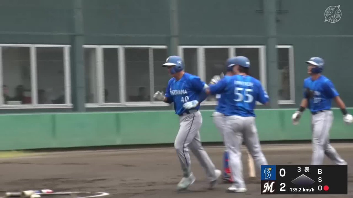 覚醒の時 井上朋也 3戦連発🌈 今日はセンターへの満塁ホームラン ⚾️ロッテ×DeNA（ファーム） #イージースポーツ #baystars #だったらDAZN