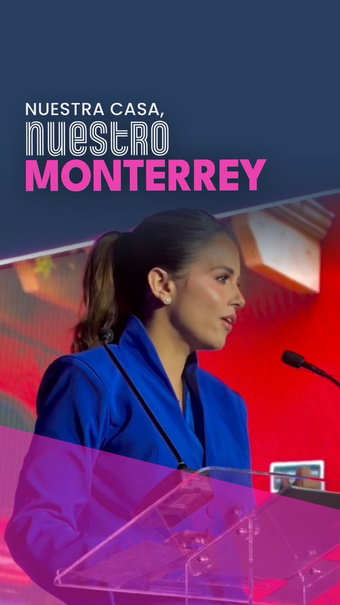 Estoy lista el proyecto de Monterrey. Para cuidar y trabajar por esta ciudad, para soñar en grande con ella y con su gente.