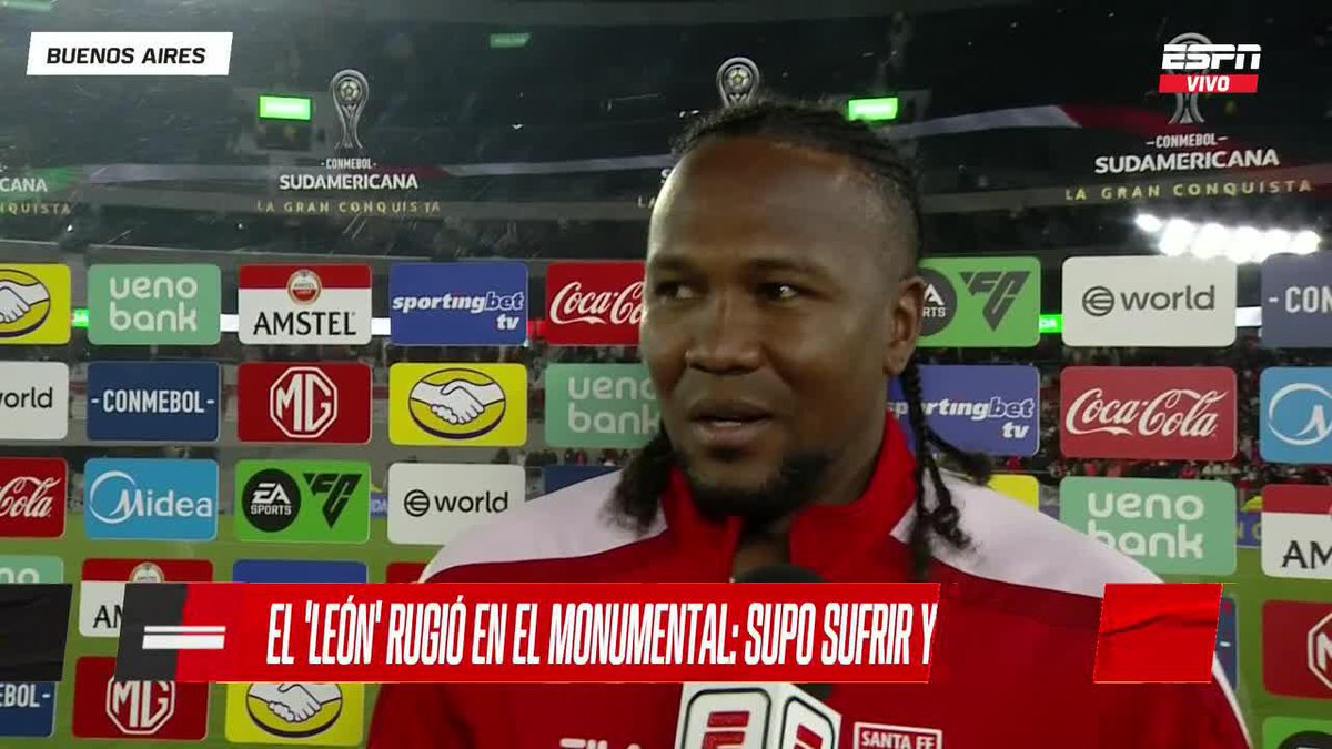 "Queremos llegar HASTA LA FINAL y pelear el título" Hugo Rodallega piensa en grande tras eliminar a River Plate en el Monumental ▶️ No te pierdas #ESPNF90Colombia en el Plan Premium de #DisneyPlus