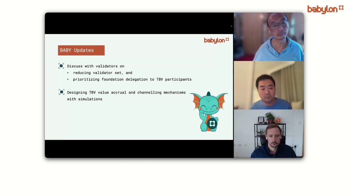 What to expect from Babylon over the next three months: First, a significant UI upgrade designed to better support institutional users, alongside a faster testnet experience. The target is to cut the end-to-end process from roughly 3 hours to 1.5 hours.
