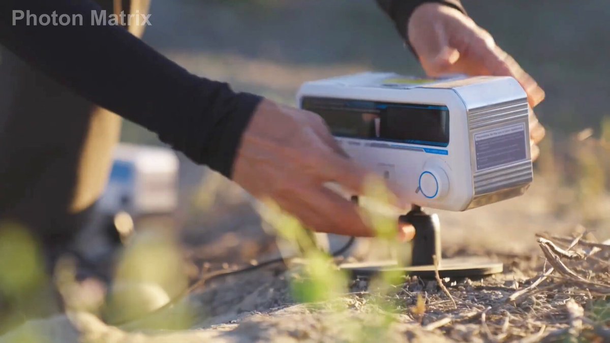 NEW: Photon Matrix built an Iron Dome for mosquitoes. The Blue Laser Mosquito Air Defense is built for patios, campsites, and outdoor dinners, using sensors to find mosquitoes mid-air and zap them with a visible blue laser. -Scans a 20-foot, 90-degree field in front of the unit -Targets flying insects as small as 2 mm -Uses LiDAR, radar, and AI vision to confirm targets -Internal aiming system points the laser at the mosquito -Outdoor kit adds a rotating base for 360-degree coverage -Runs about 4–5 hours from a power bank -Blue flash shows when it fires Pricing starts at $1,088.