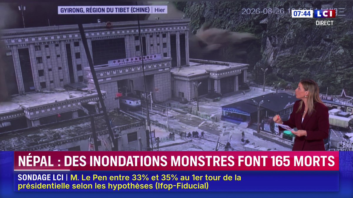 🔴 Des inondations monstres font au moins 165 morts au Népal et au Tibet Des opérations de sauvetage sont en cours. Les images sont saisissantes 🌍 Le Monde à la Carte avec Solenn Riou