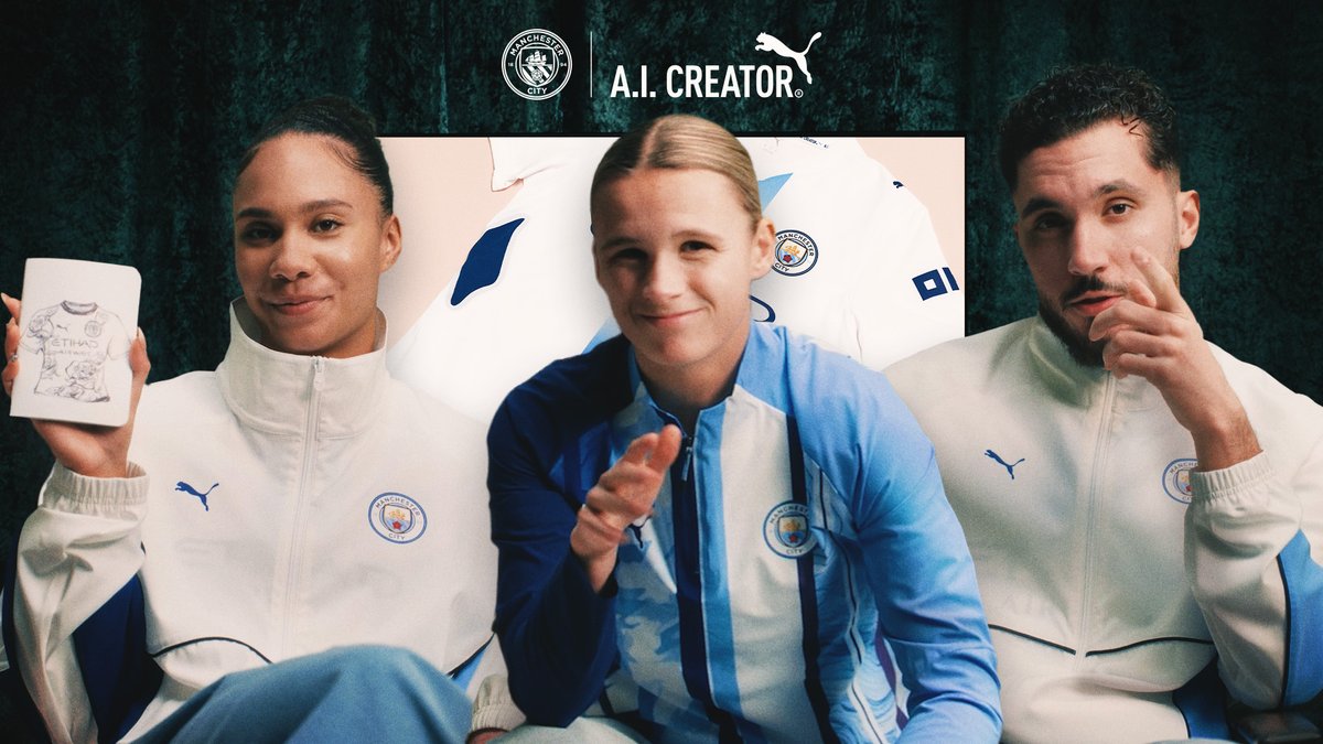 Made by one of us. Chosen by all of us 🤝🩵 Introducing the PUMA Football x Man City 26/27 Third Kit. Designed by a fan using PUMA AI Creator. From hundreds of thousands of entries, Cityzens chose the winner. Out now 👉