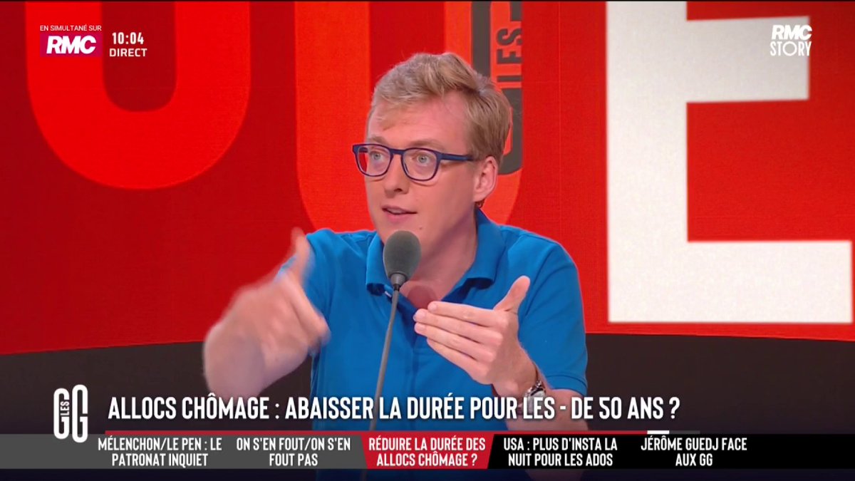 🚫 Faut-il limiter à 12 mois l’indemnisation chômage pour les moins de 50 ans ? Antoine Diers : "C'est 'l'assurance' chômage. Donc, il y a un coût et des garanties. Si on baisse les garanties, le coût de l'assurance doit baisser. On doit rendre de l'argent au salarié. Sinon, c'est un impôt déguisé." #GGRMC