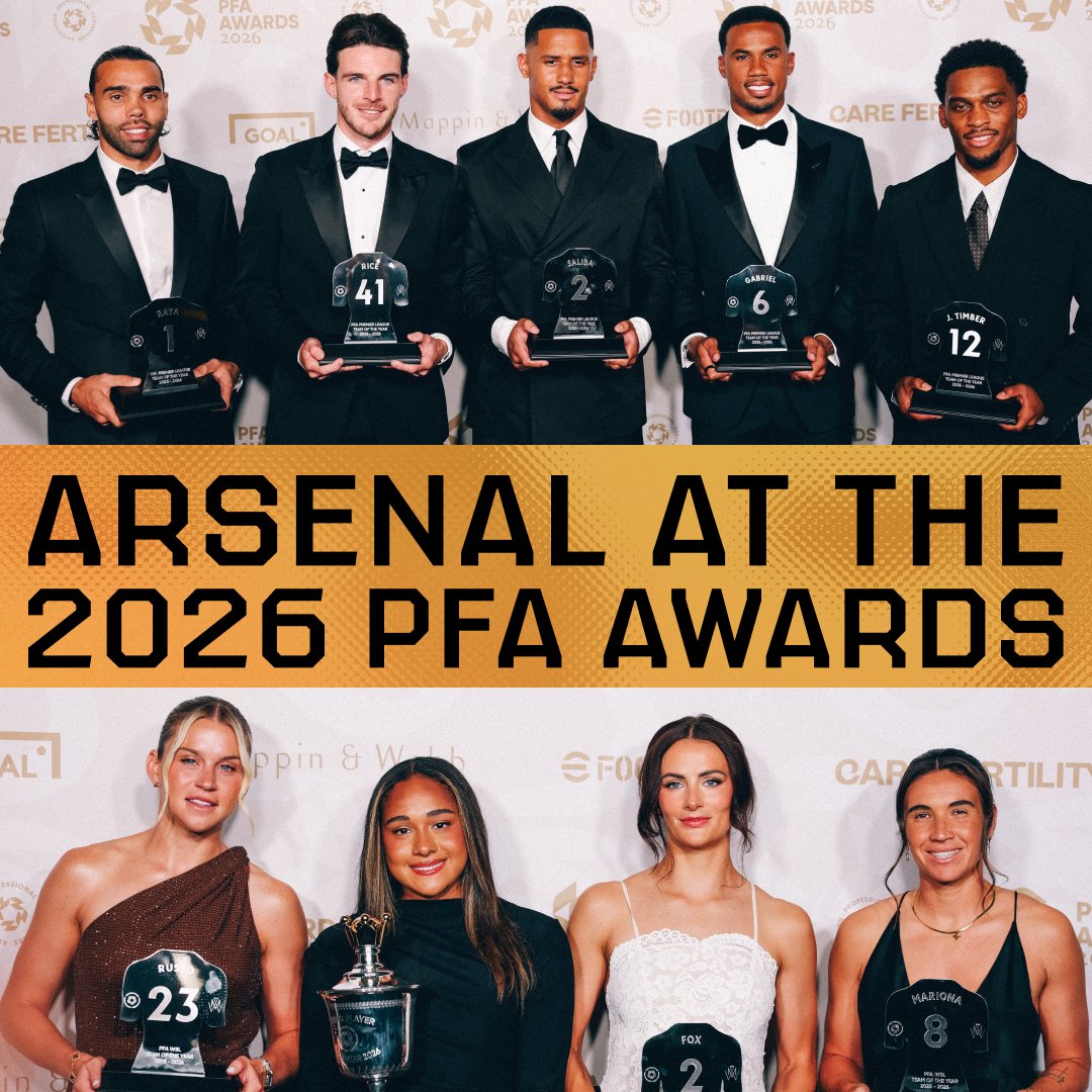 Representing The Arsenal ❤️ Take a behind-the-scenes look at the 2026 PFA Awards ✨
