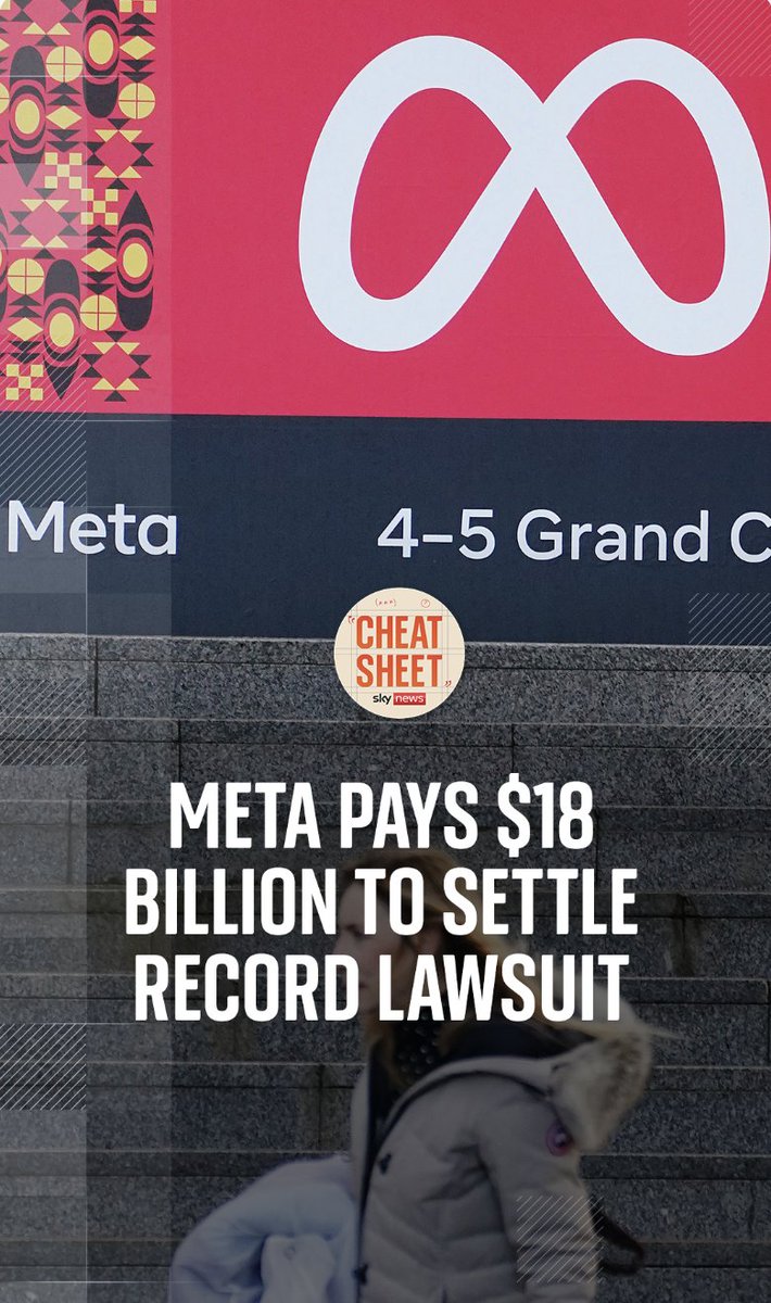 Meta agreed to pay out $18 billion in a record lawsuit. Sky’s Anna Jones and Gareth Barlow consider the potential consequences. Listen to Cheat Sheet wherever you get your podcasts. 🔗