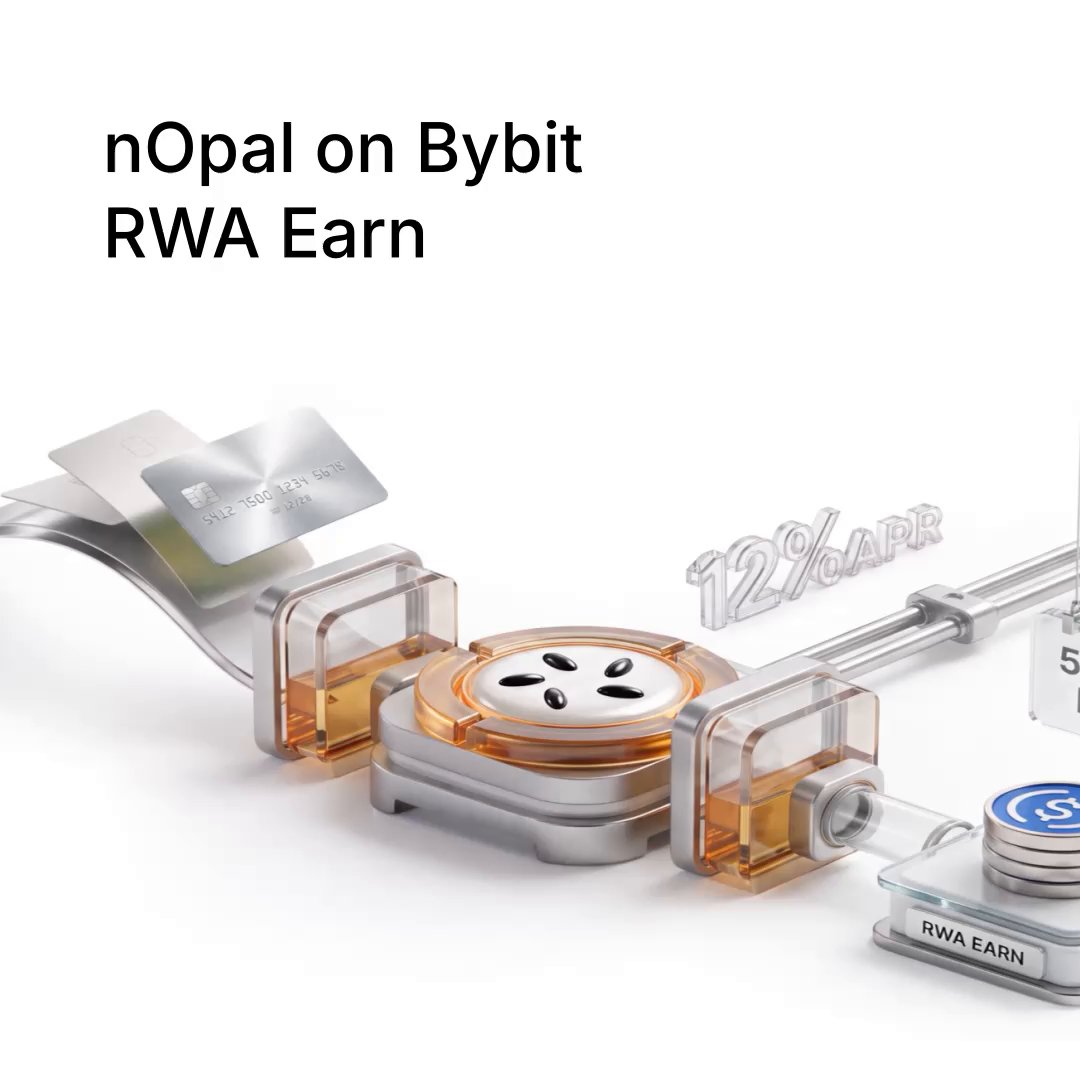 Bybit RWA Earn introduces nOPAL bringing BlackOpal's Brazilian credit card receivables on-chain via Plume - Up to 12% historical yield - BRL exposure hedged to USD - 0% historical default rate Explore nOPAL on Bybit RWA Earn.