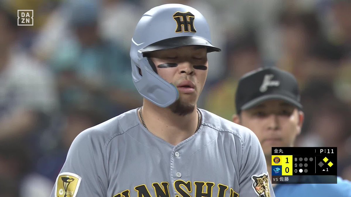 これ以上負けられない 4番が先制タイムリー 佐藤輝明がバット折りながらもライト前へ ⚾️中日×阪神 #阪神タイガース #だったらDAZN