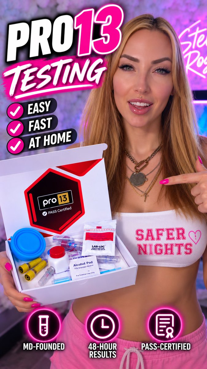 Use Code: Rogue for a discount at checkout! Test for the 8 most common STDs from the comfort of your home, including: •Chlamydia (3 sites) •Gonorrhea (3 sites) •Hepatitis B •Hepatitis C •Syphilis •HlV •Trichomoniasis •Mycoplasma genitalium (MGen) Each kit also includes FDA-approved OraSure® for HIV screening. The Pro 13 kit is the first PASS-certified home-collection STD test, meeting the industry's highest testing standards. Designed for all genders, trusted by medical experts. Samples are analyzed by ProDx Health, a CLIA-certified laboratory. Note: The standard PASS panel requires a urine sample for MGen. Rectal and oral screening for MGen and Trich is not required for the PASS panel but is available as an optional add-on.