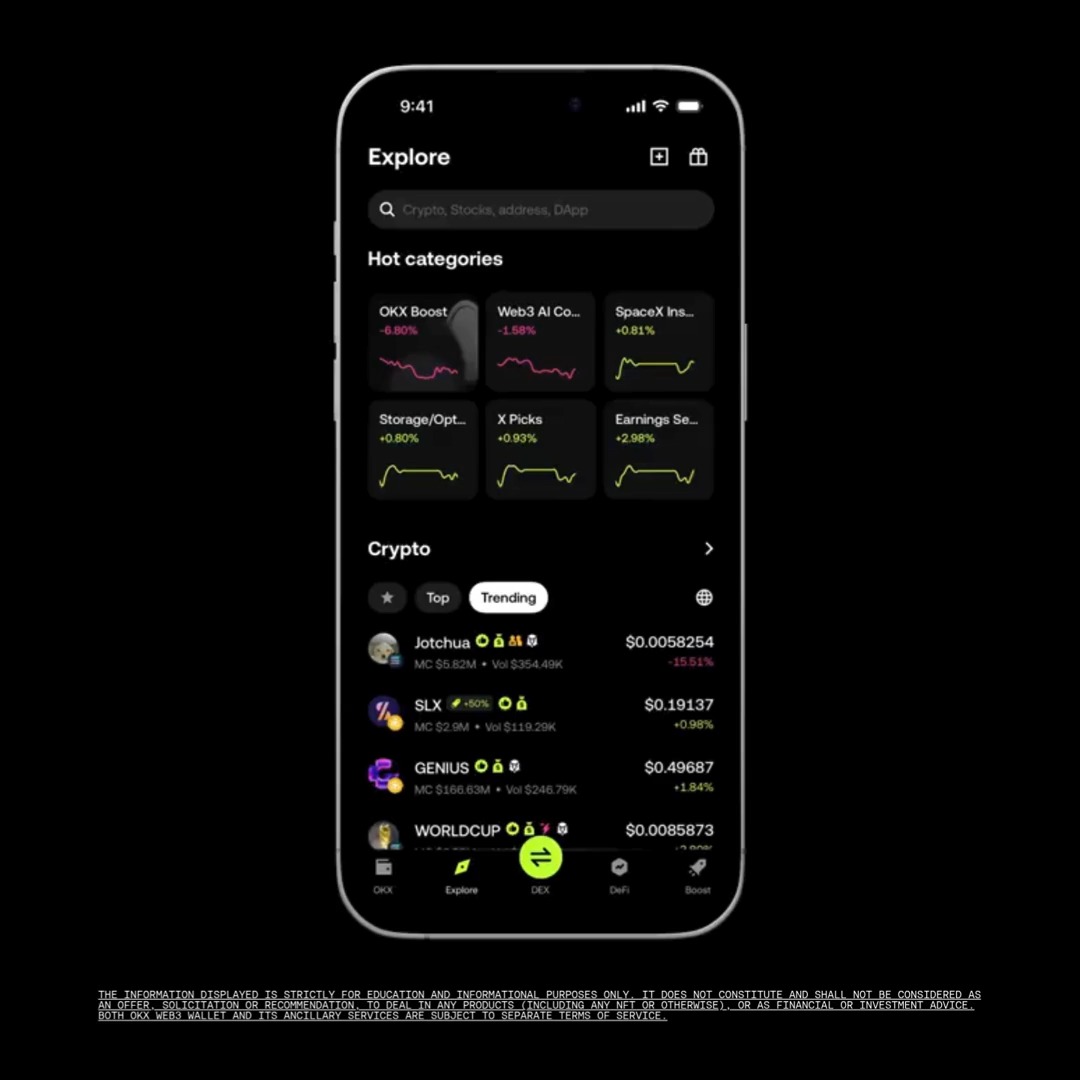 Expand your onchain portfolio without expanding your workflow. Access tokenized stocks, metals, and more directly from our Wallet. No external dApp connections required. Start here: