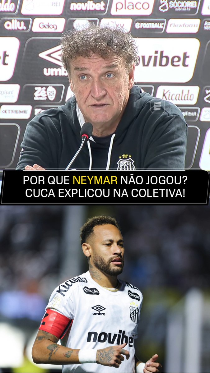 "O Neymar está isento. Por ele, ele teria jogado (contra o Palmeiras, no Nubank Parque). É uma responsabilidade da comissão técnica." 🎙️ Cuca, após Palmeiras 3x0 Santos. 🎥 ESPN Brasil | SportsCenter Brasil