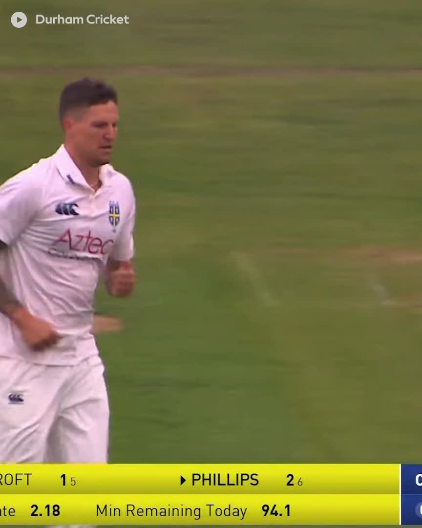 Brydon Carse takes a wicket in his first over of Durham's County Championship match with Gloucestershire.