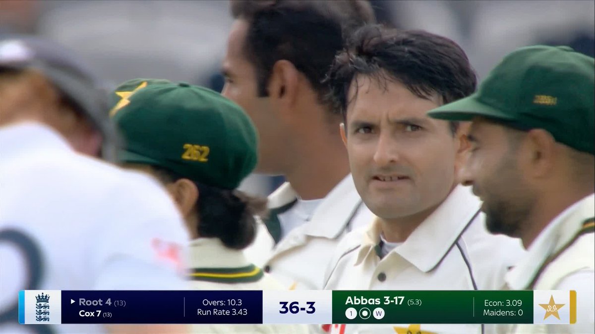 Mohammad Abbas is on fire! 🔥 He picks up the HUGE wicket of England captain Joe Root ❌