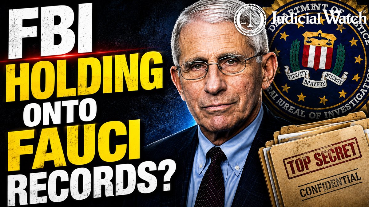 It is an emergency that we get answers on the Covid abuses, crimes, and cover-ups. Judicial Watch ⚖️ filed new lawsuit for Fauci phone records.