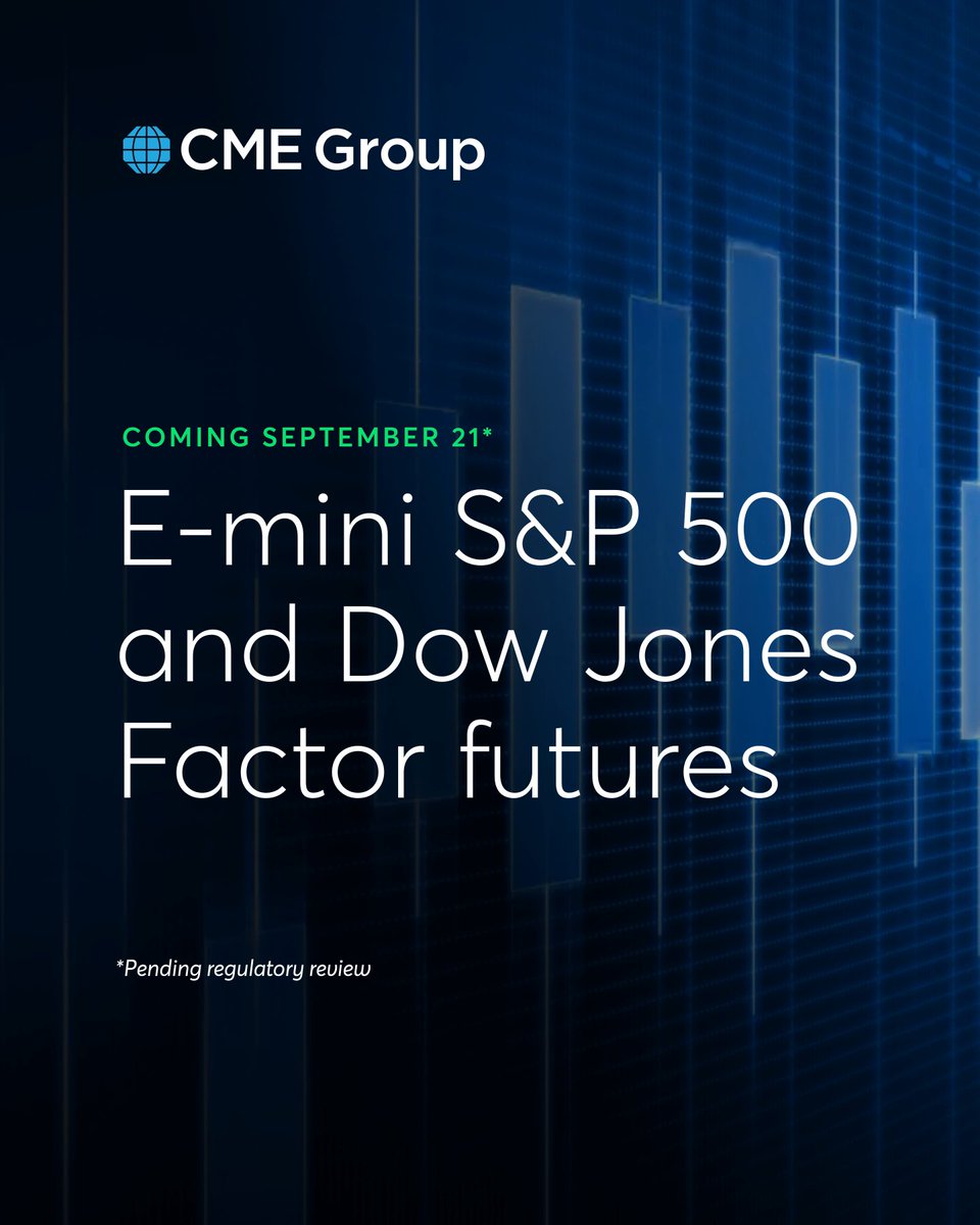 Trade the core drivers of U.S. market performance with maximum capital efficiency through our new suite of E-mini S&P 500 Factor futures and Dow Jones U.S. Dividend 100 futures: • Growth • Value • Quality • Momentum • Low Volatility • Dividend Meet the new suite →