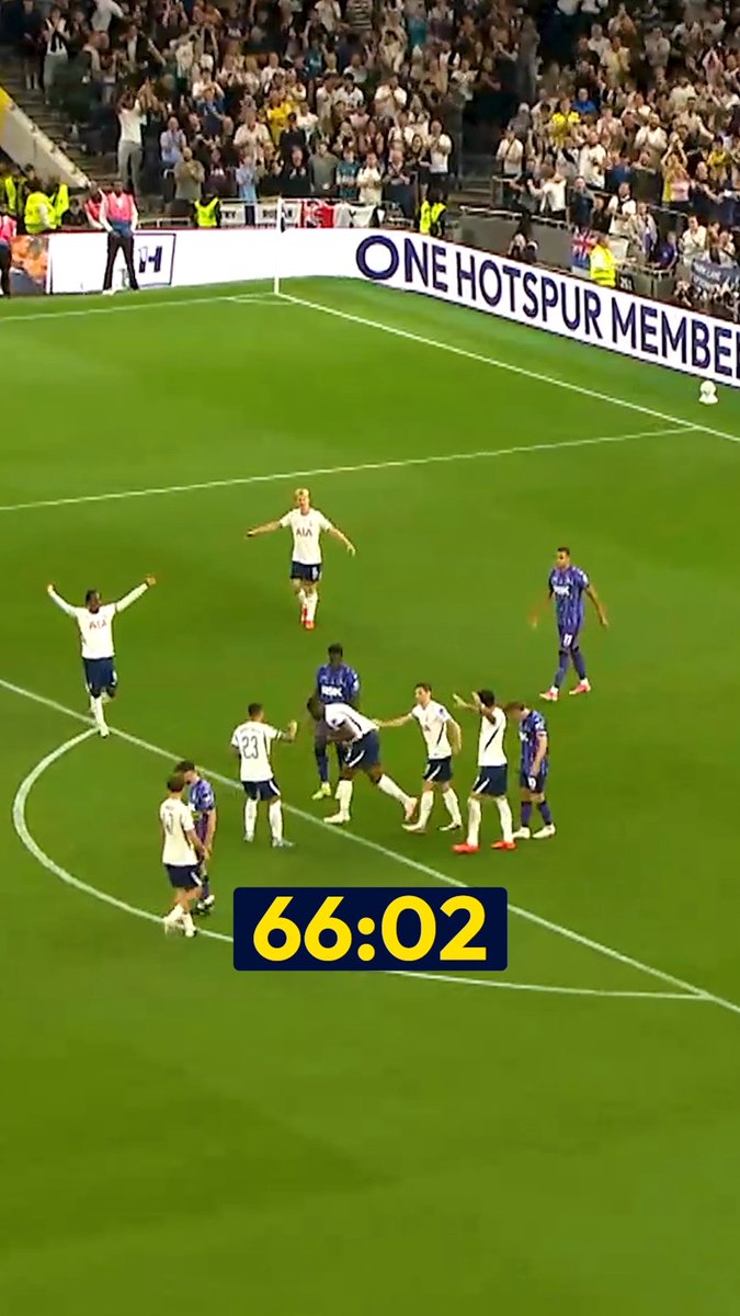 Scoring with his first touch! 💥 What a way for Kevin Danso to secure his first Spurs goal 👏